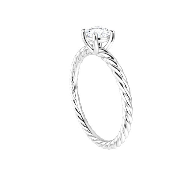 zasnubny prsten biele zlato Aurium AU85124333-W
