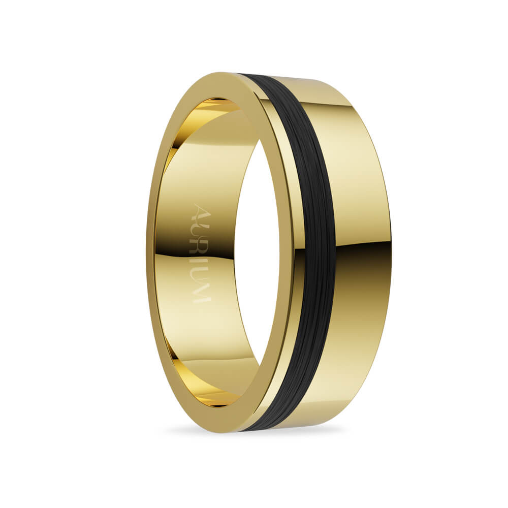 pansky prsten karbon zlte zlato AU76K17-aurium